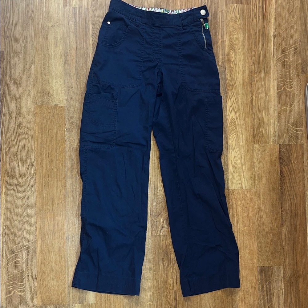 Full Length Navy Cargo Pants